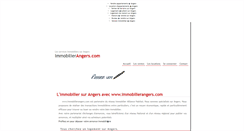 Desktop Screenshot of immobilierangers.com